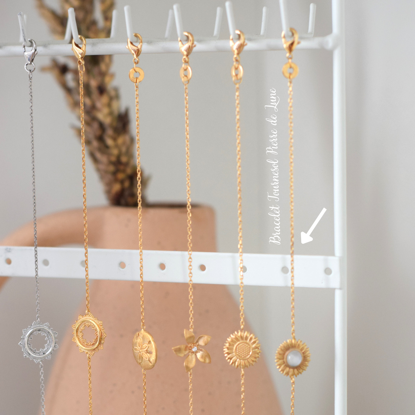 Plaqué Or - Bracelet Tournesol PIERRE DE LUNE