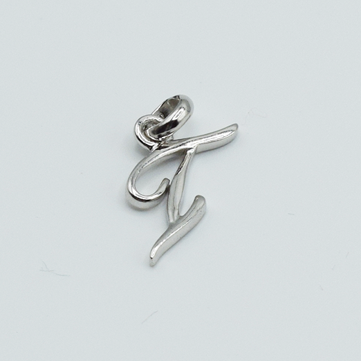 I - Pendentif Lettres Alphabétiques (Argent 925 ou Plaqué Or)