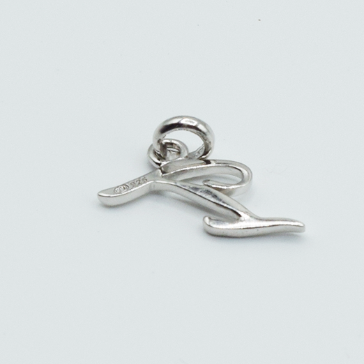 I - Pendentif Lettres Alphabétiques (Argent 925 ou Plaqué Or)