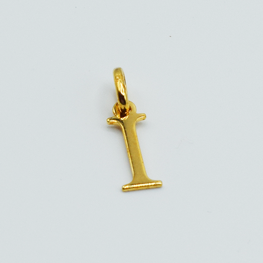 I - Pendentif Lettres Alphabétiques (Argent 925 ou Plaqué Or)