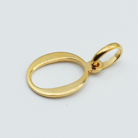 O - Pendentif Lettres Alphabétiques (Argent 925 ou Plaqué Or)