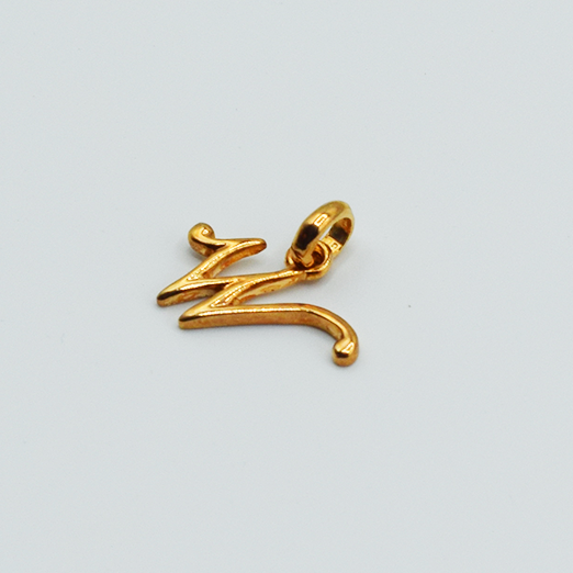 W - Pendentif Lettres Alphabétiques (Argent 925 ou Plaqué Or)