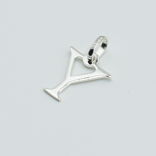 Y - Pendentif Lettres Alphabétiques (Argent 925 ou Plaqué Or)