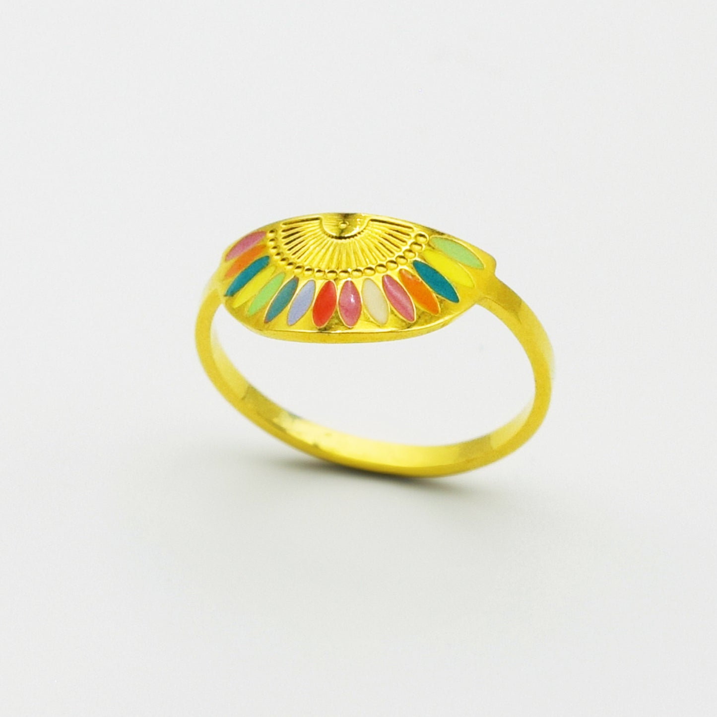 ACIER INOXYDABLE - Bague Arc En Ciel