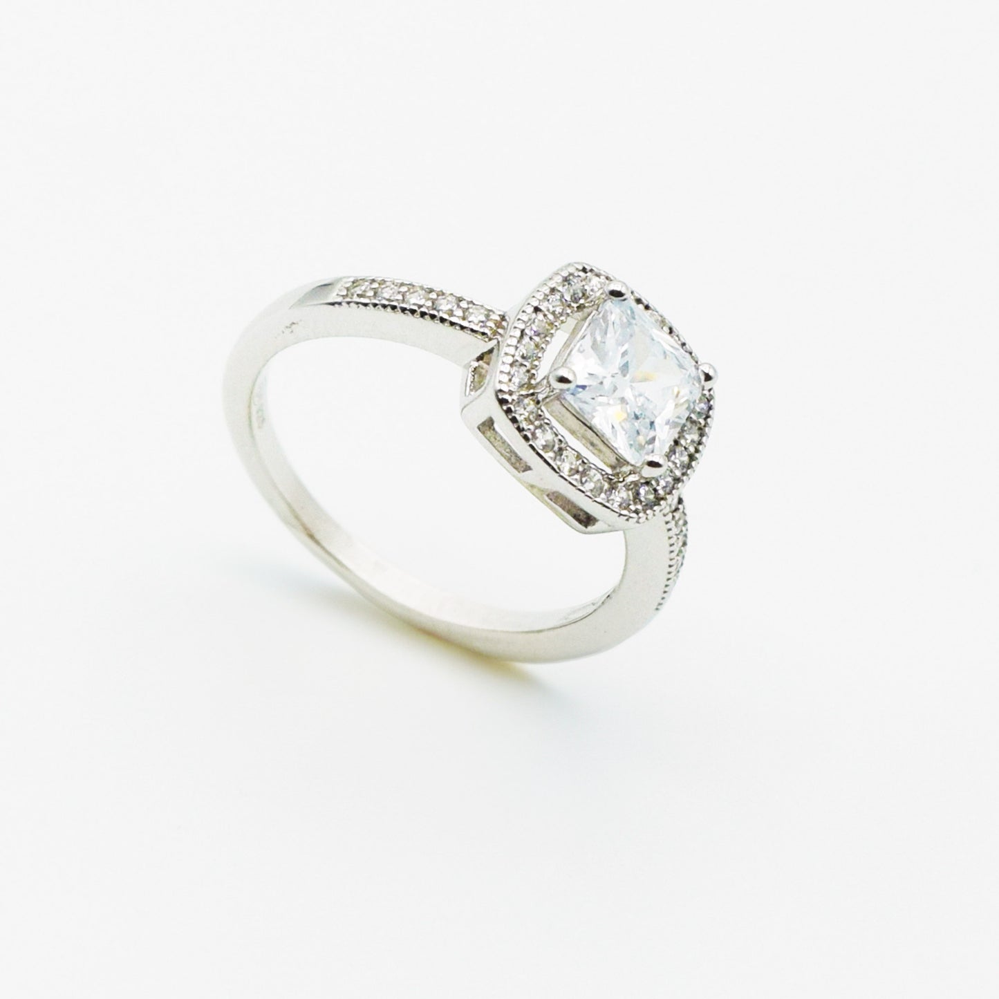 ARGENT 925 - Bague Solitaire SARAH