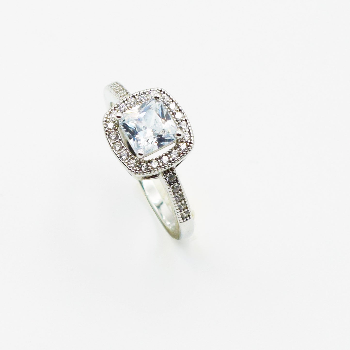 ARGENT 925 - Bague Solitaire SARAH