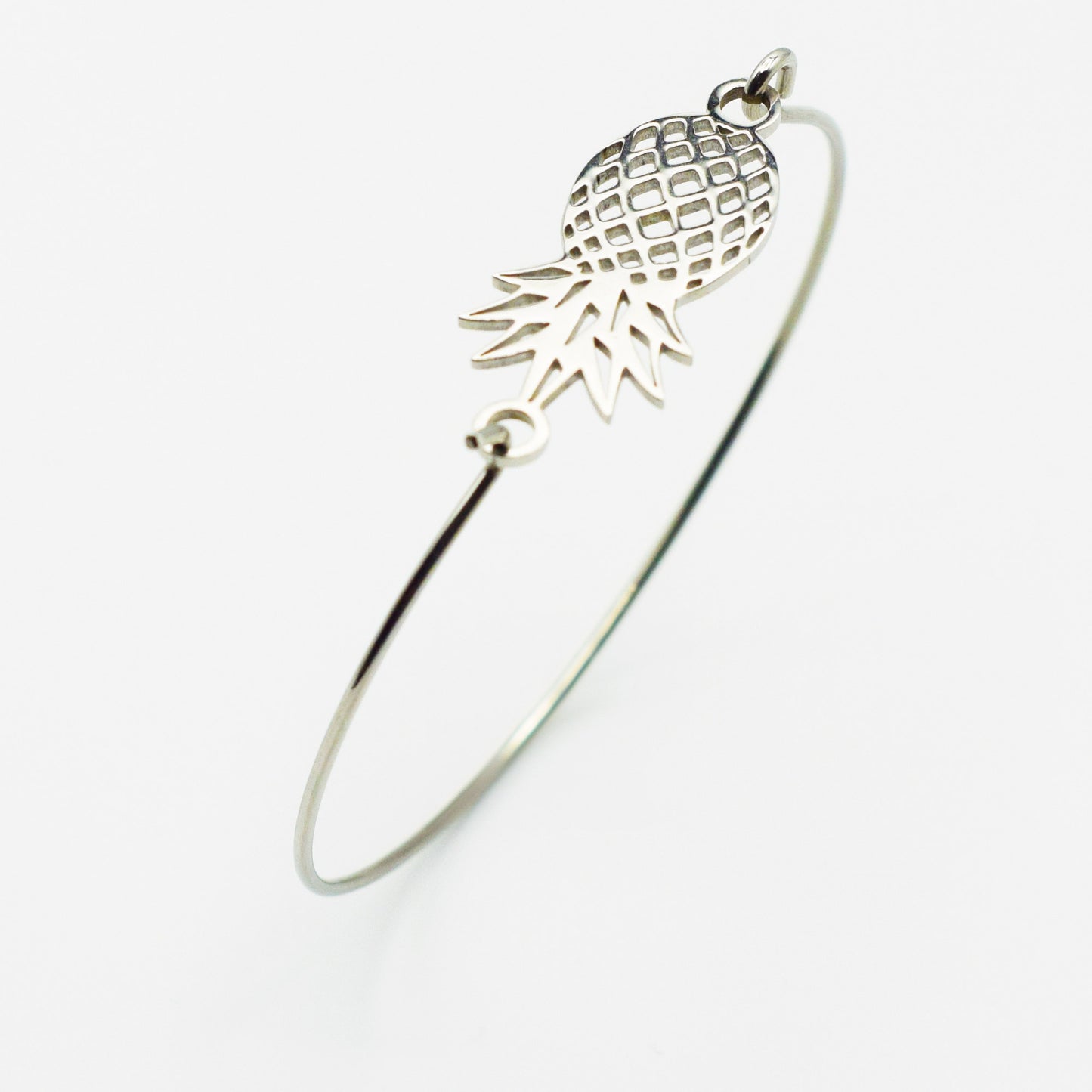 ACIER INOXYDABLE - Bracelet jonc Ananas