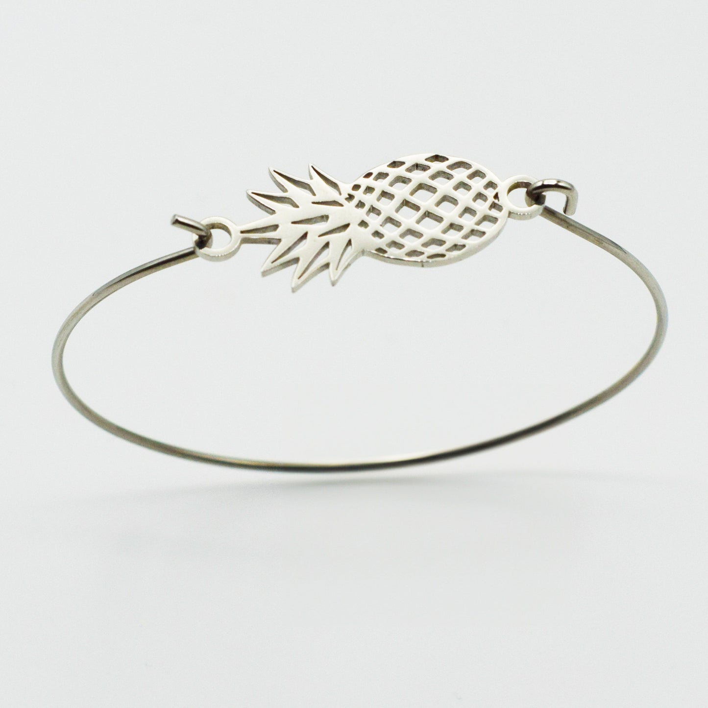 ACIER INOXYDABLE - Bracelet jonc Ananas