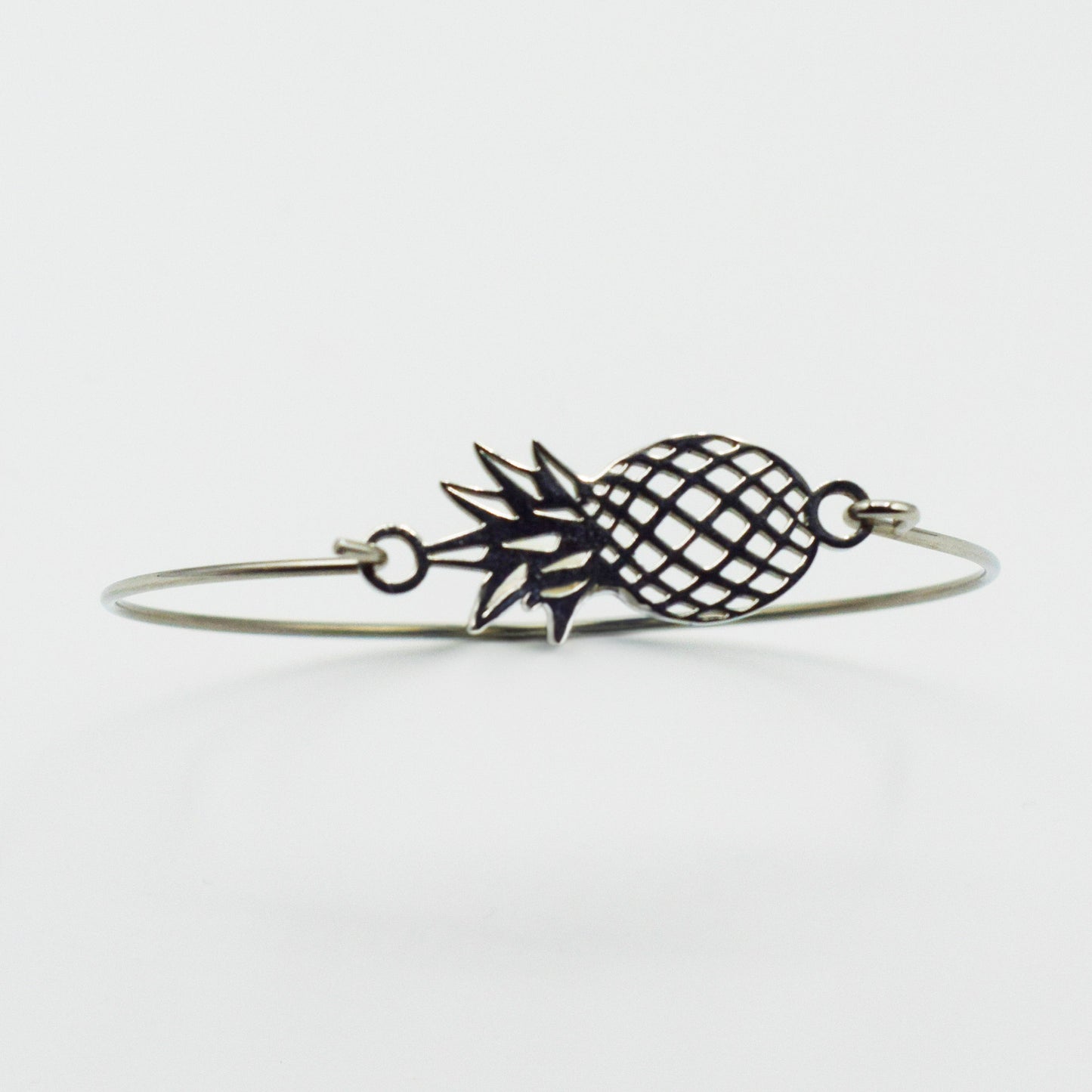 ACIER INOXYDABLE - Bracelet jonc Ananas