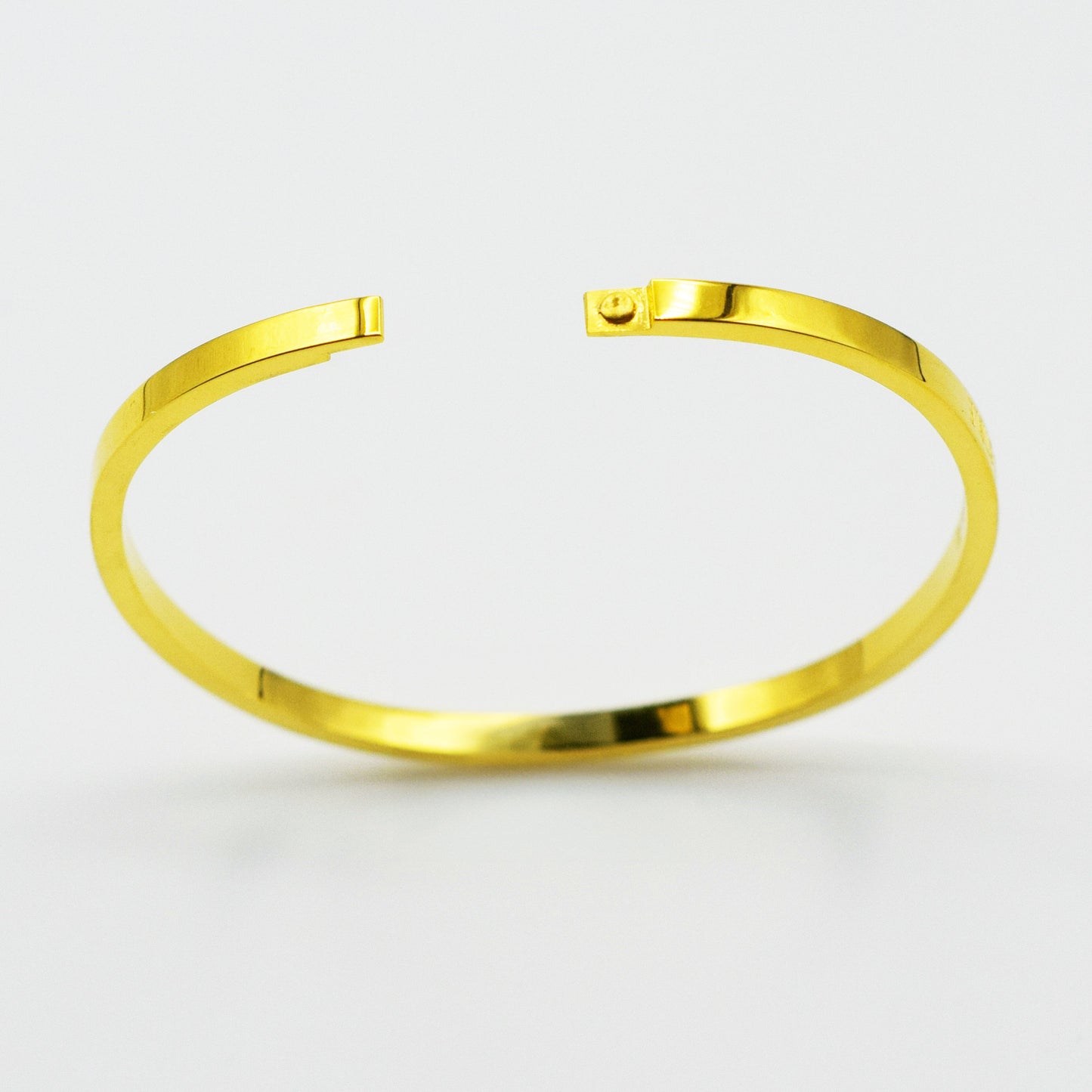 ACIER INOXYDABLE - Bracelet Jonc à Message "TERRIBLEMENT IRRÉSISTIBLE"