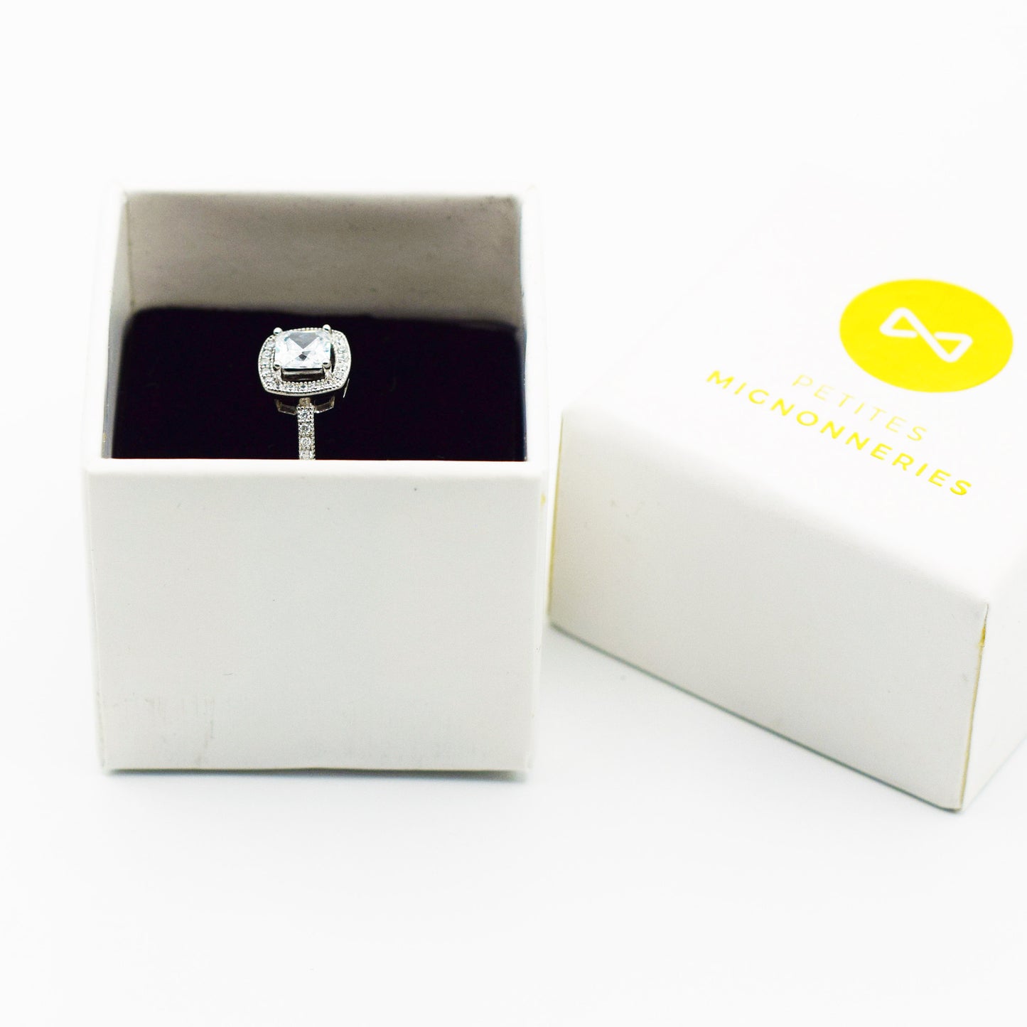 ARGENT 925 - Bague Solitaire SARAH