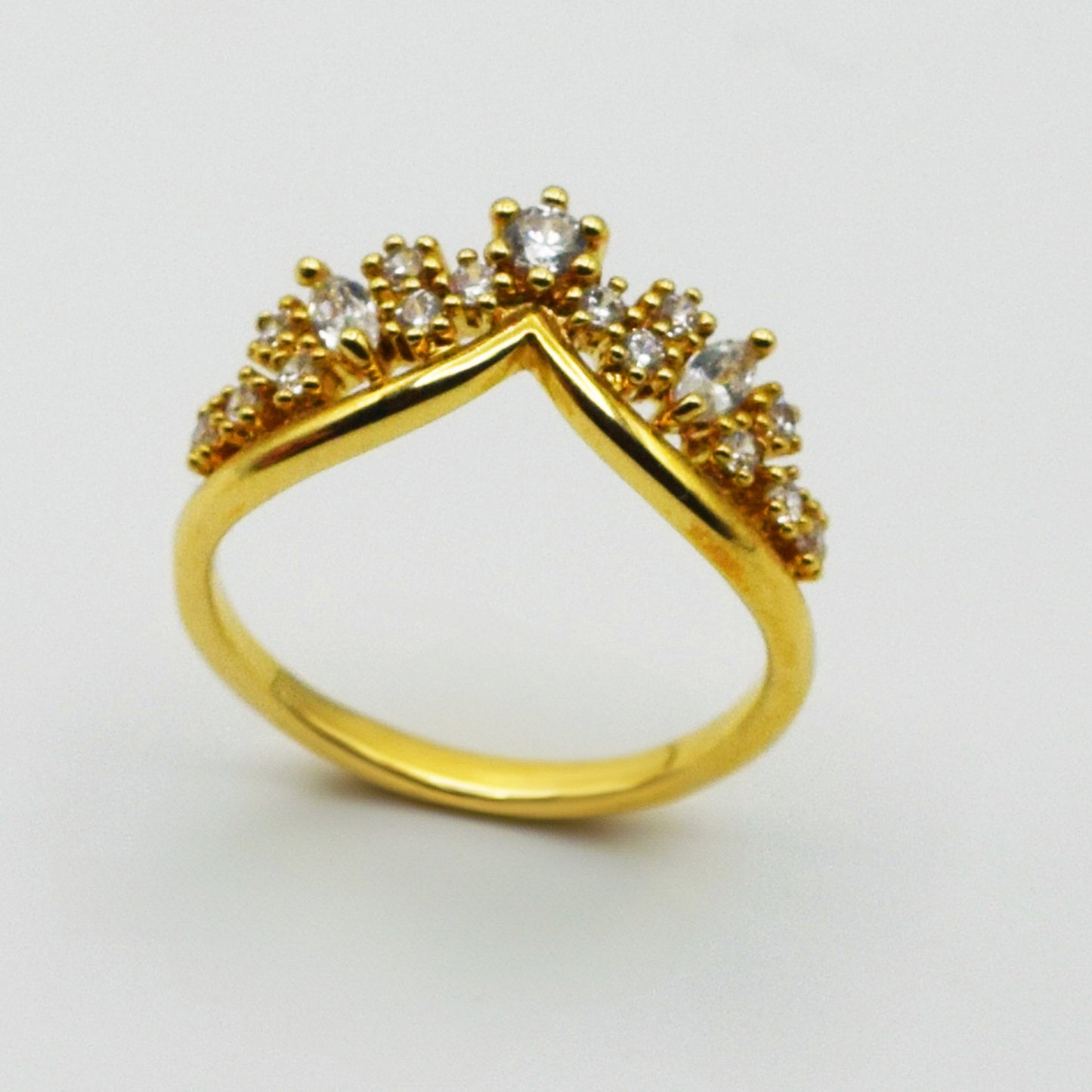 Plaqué Or - Bague MAËLYS Couronne de Princesse