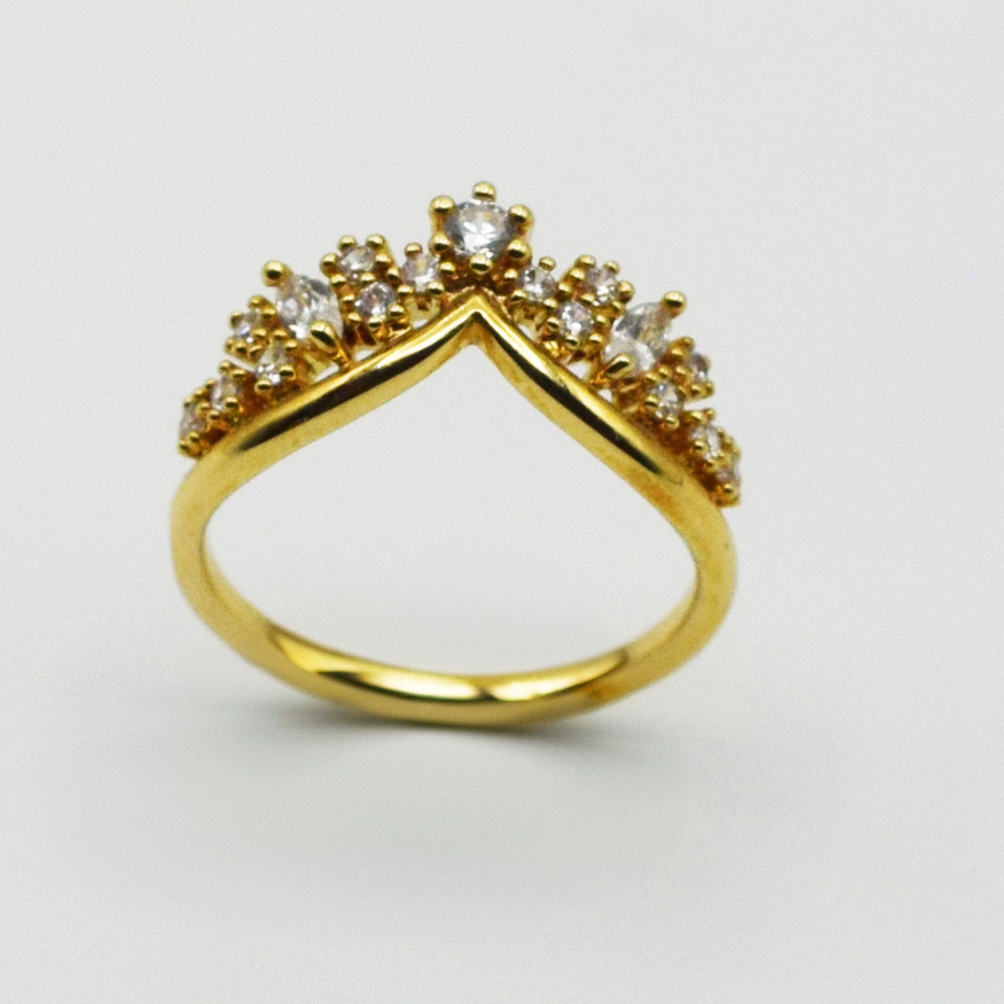Plaqué Or - Bague MAËLYS Couronne de Princesse