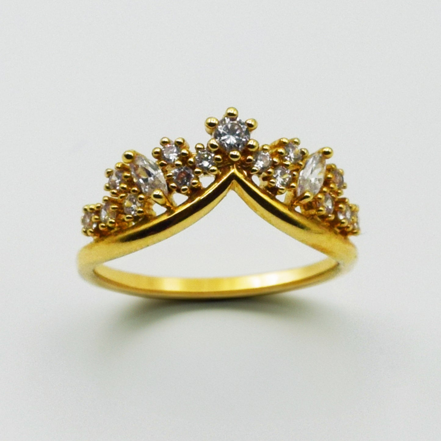 Plaqué Or - Bague MAËLYS Couronne de Princesse