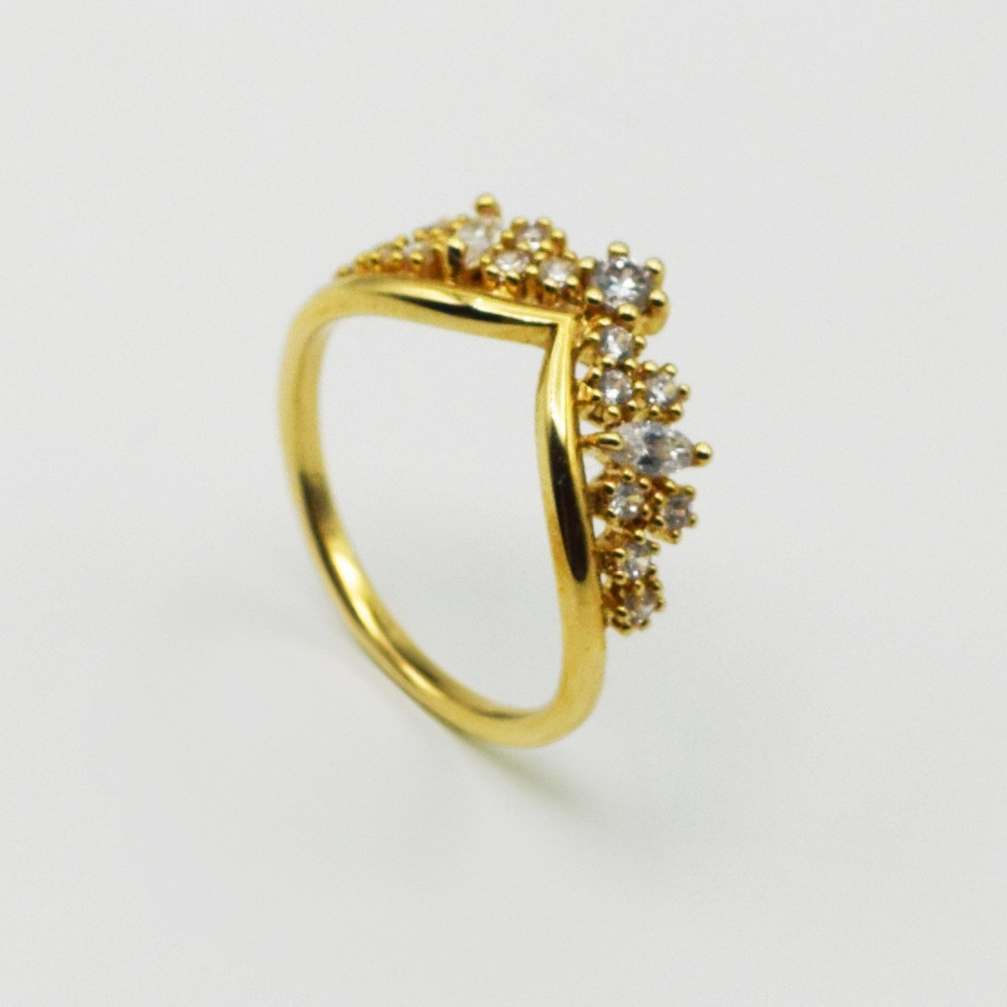 Plaqué Or - Bague MAËLYS Couronne de Princesse