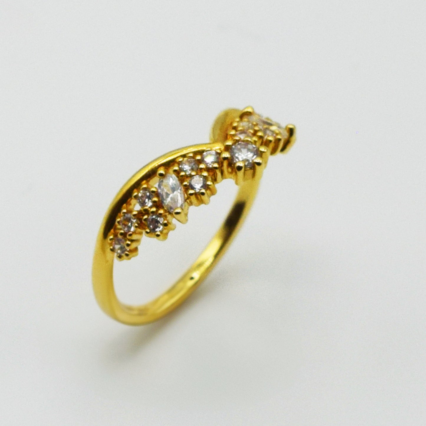 Plaqué Or - Bague MAËLYS Couronne de Princesse