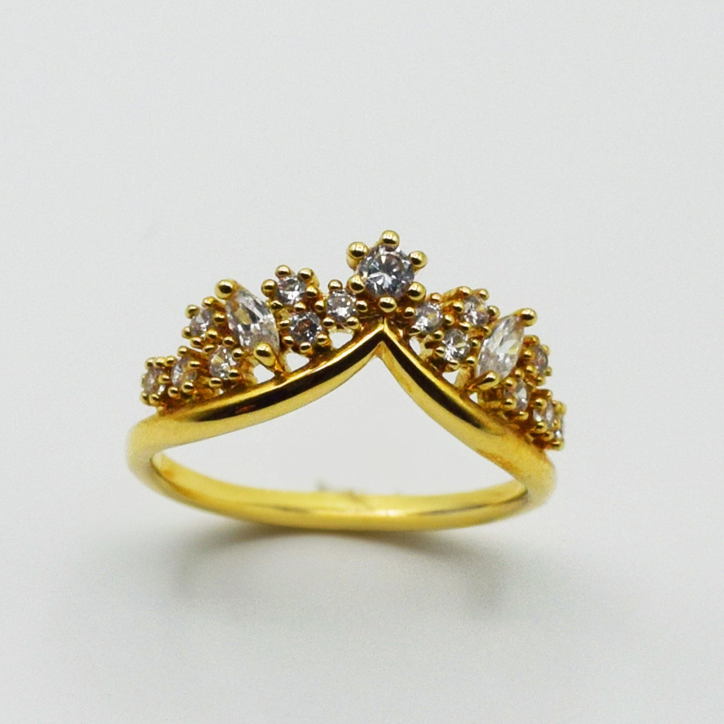 Plaqué Or - Bague MAËLYS Couronne de Princesse