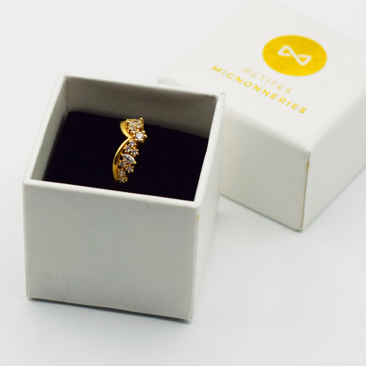 Plaqué Or - Bague MAËLYS Couronne de Princesse