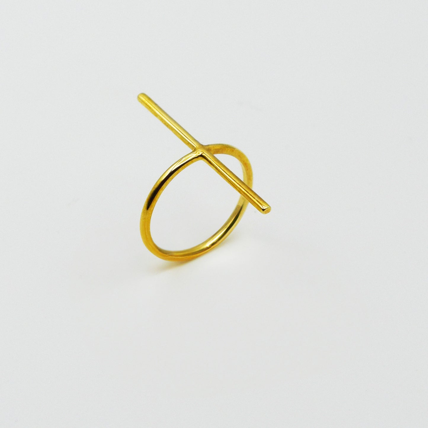 PLAQUÉ OR - Bague LILLY Croix