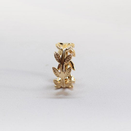 PLAQUÉ OR - Bague PHYLLIS Petites Feuilles d'Or