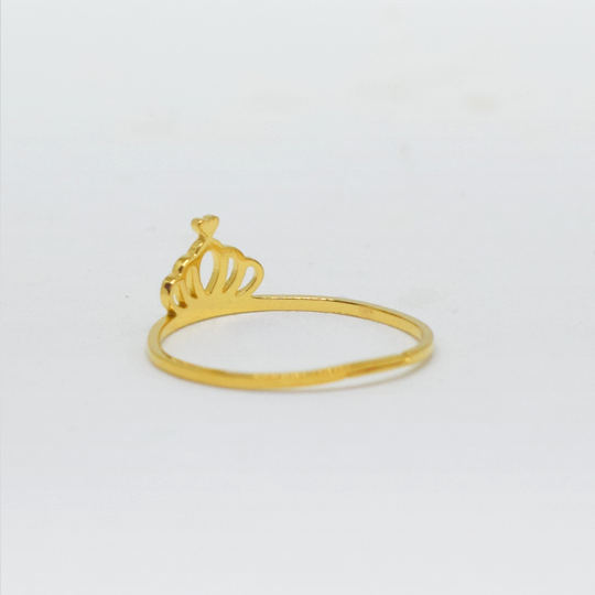 ACIER INOXYDABLE - Bague Ajustable Mini Couronne