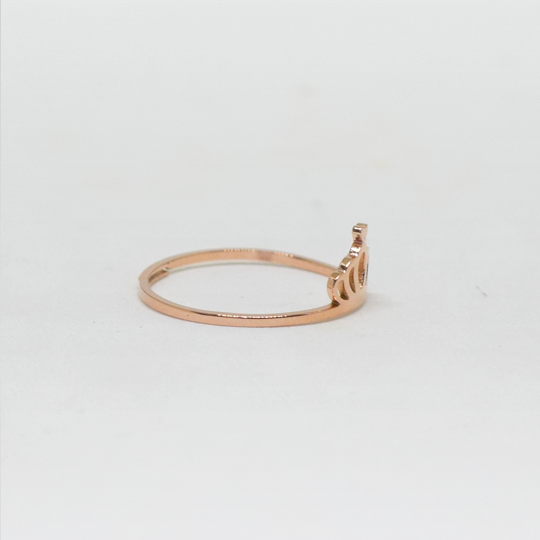 ACIER INOXYDABLE - Bague Ajustable Mini Couronne