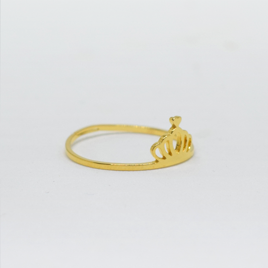 ACIER INOXYDABLE - Bague Ajustable Mini Couronne