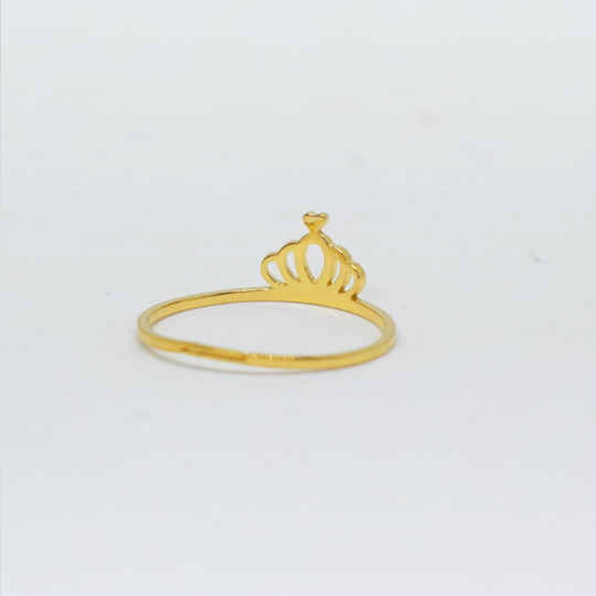ACIER INOXYDABLE - Bague Ajustable Mini Couronne