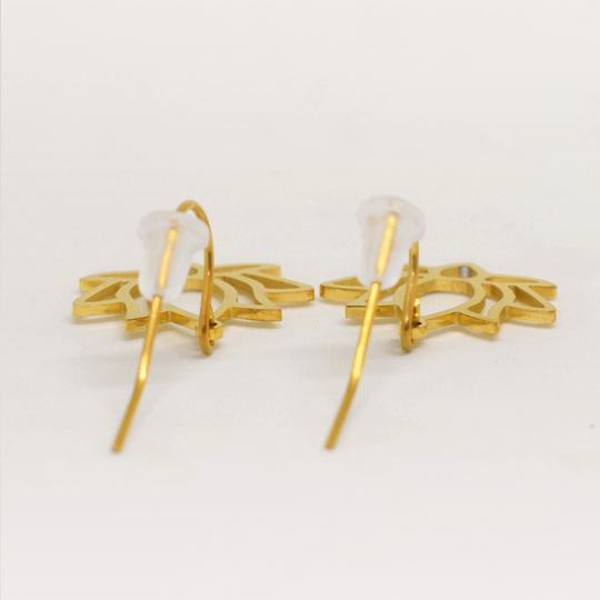 ACIER INOXYDABLE - Boucles d'Oreilles Lotus