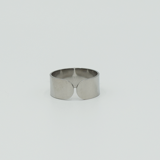 ACIER INOXYDABLE - Bague à Barre Suspendue
