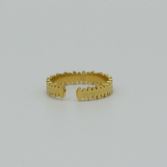 ACIER INOXYDABLE - Bague Couronne de Pétales