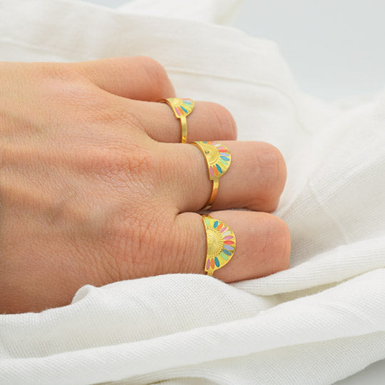 ACIER INOXYDABLE - Bague Arc En Ciel