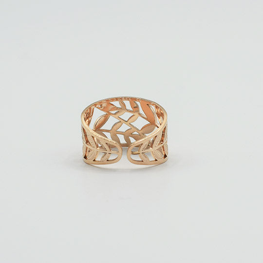 ACIER INOXYDABLE - Bague Epis Feuille