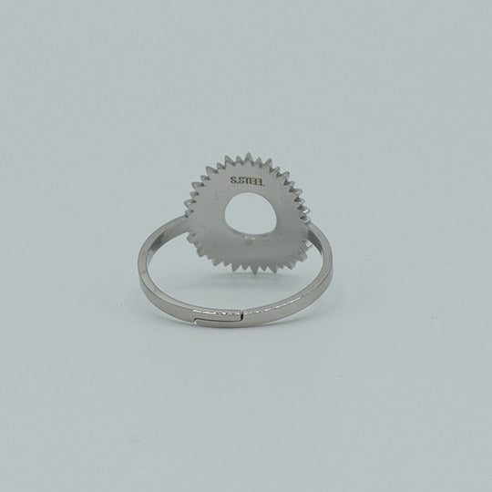 ACIER INOXYDABLE - Bague Fleur de Tournesol