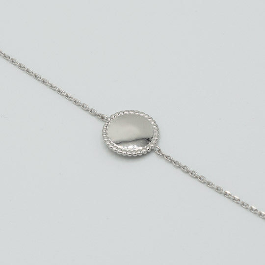ARGENT 925 - Bracelet Médaillon Roxane