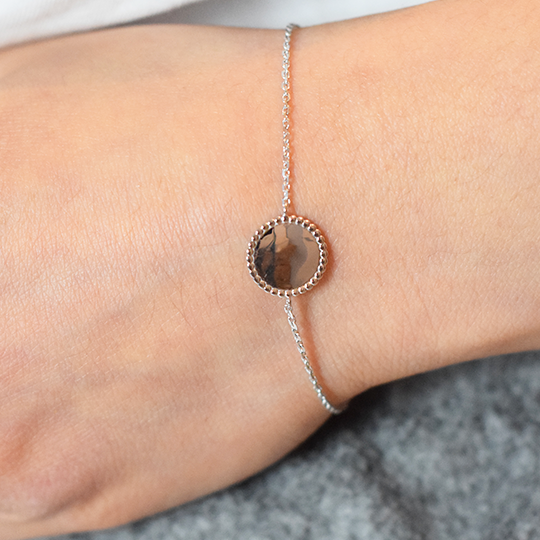 ARGENT 925 - Bracelet Médaillon Roxane